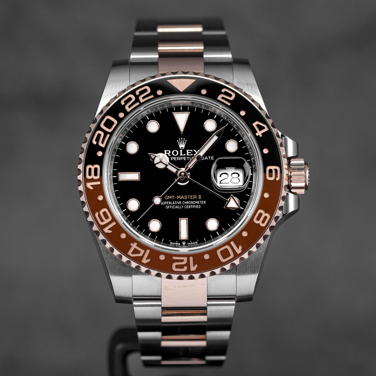 GMT MASTER-II TWOTONE ROSEGOLD ROOTBEER (2020)