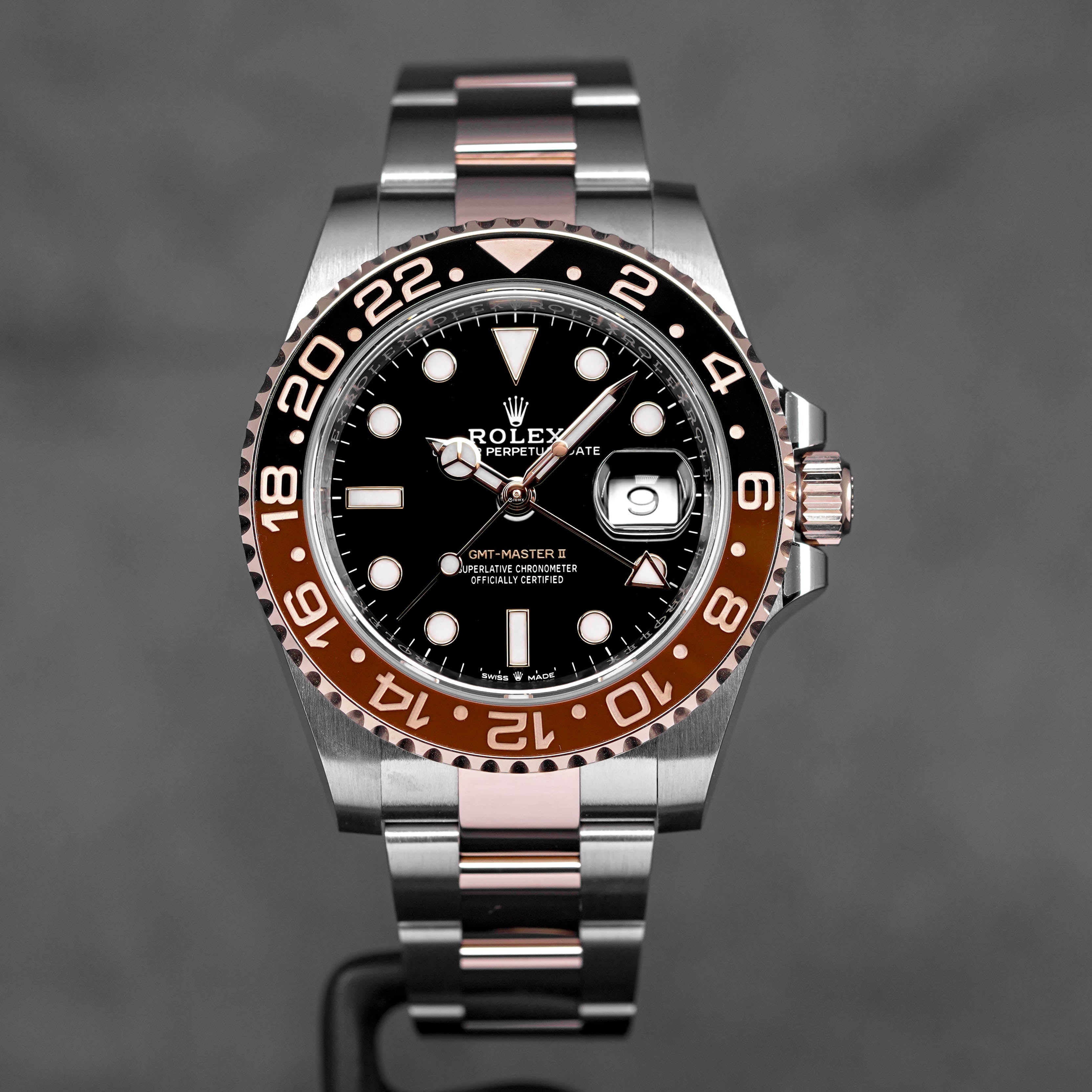 ROLEX GMT MASTER-II ROOTBEER TWOTONE ROSEGOLD (2019) OMNILUXE