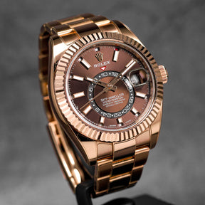 Harga Rolex Sky Dweller Rosegold Choco Indonesia