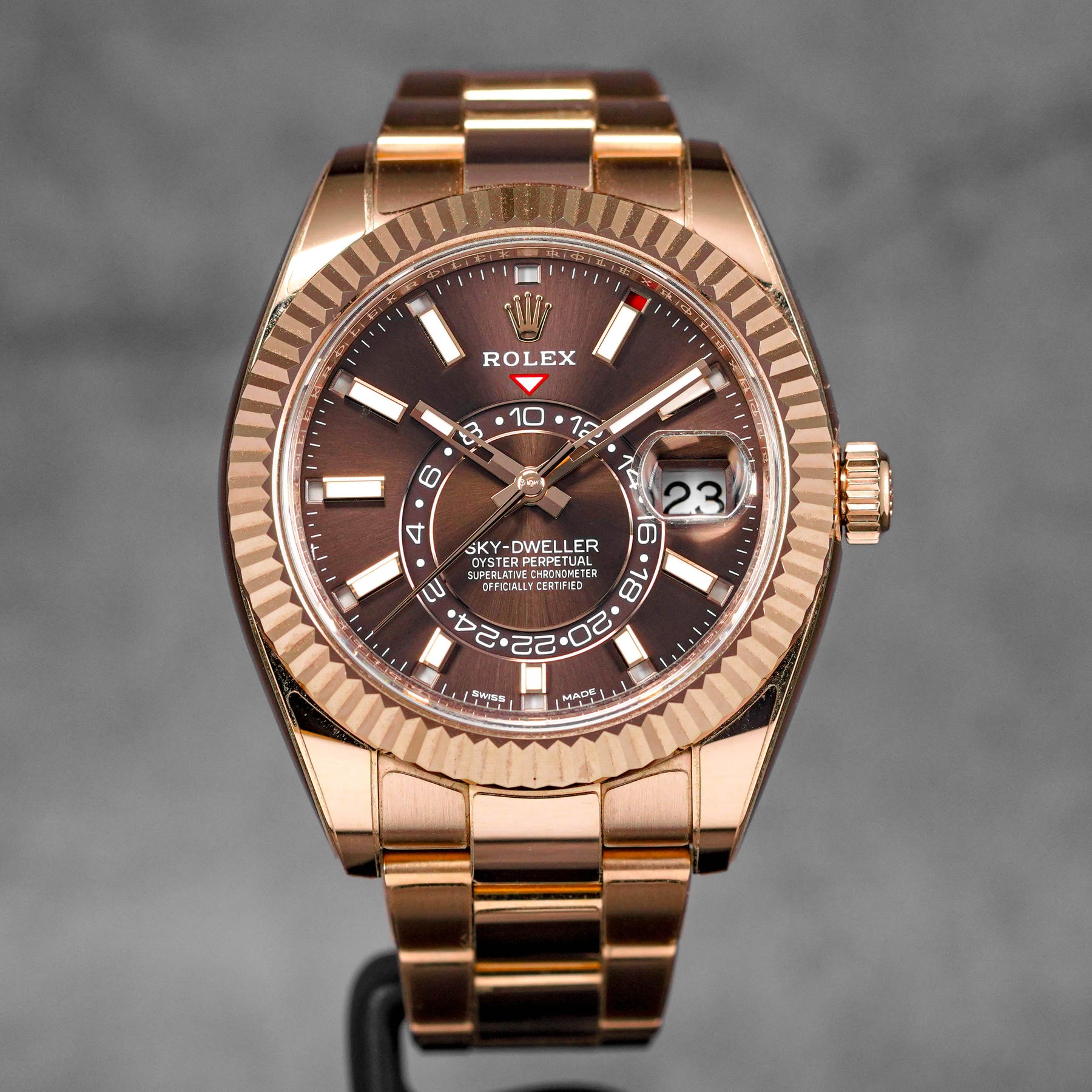 Harga Rolex Sky Dweller Rosegold Choco Indonesia