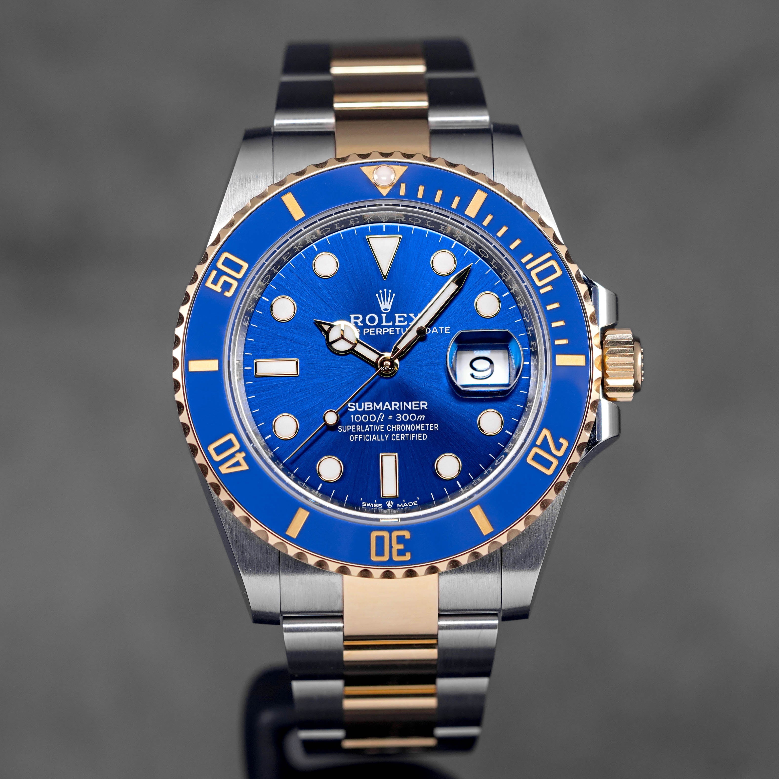 Submariner Date Rolex Two Tone Blue Face ROLEX SUBMARINER DATE