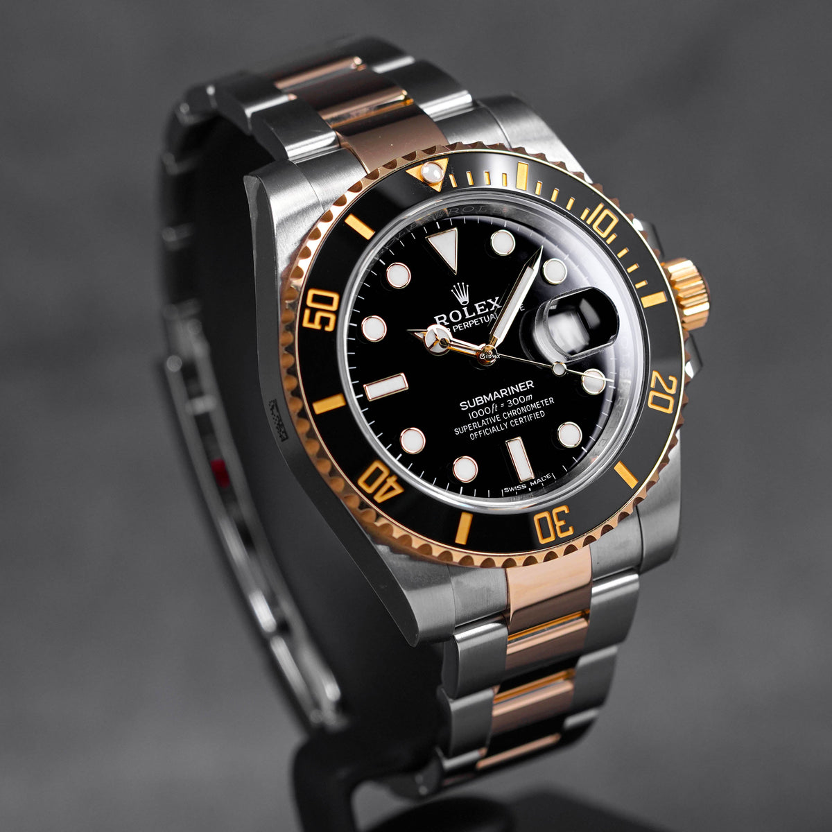 SUBMARINER DATE 40MM TWOTONE YELLOWGOLD BLACK DIAL (2018)
