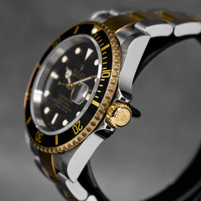 SUBMARINER DATE 40MM 16613 TWOTONE YELLOWGOLD BLACK DIAL (2005)