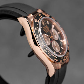 Harga Rolex daytona oysterflex rosegold black indonesia