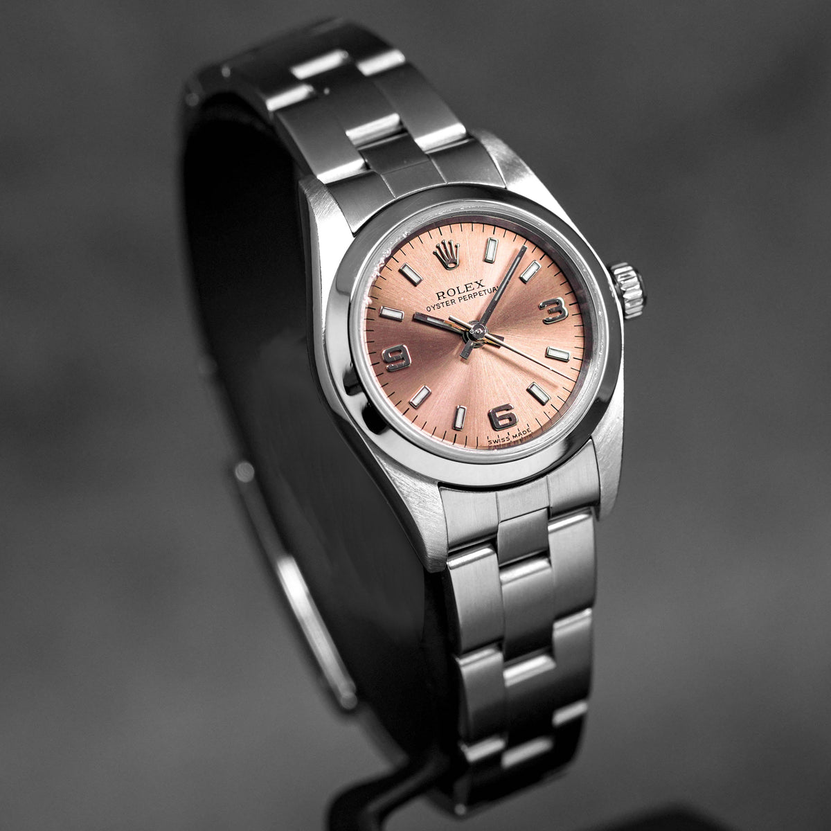 OYSTER PERPETUAL 24MM LADY SALMON DIAL (WATCH ONLY)