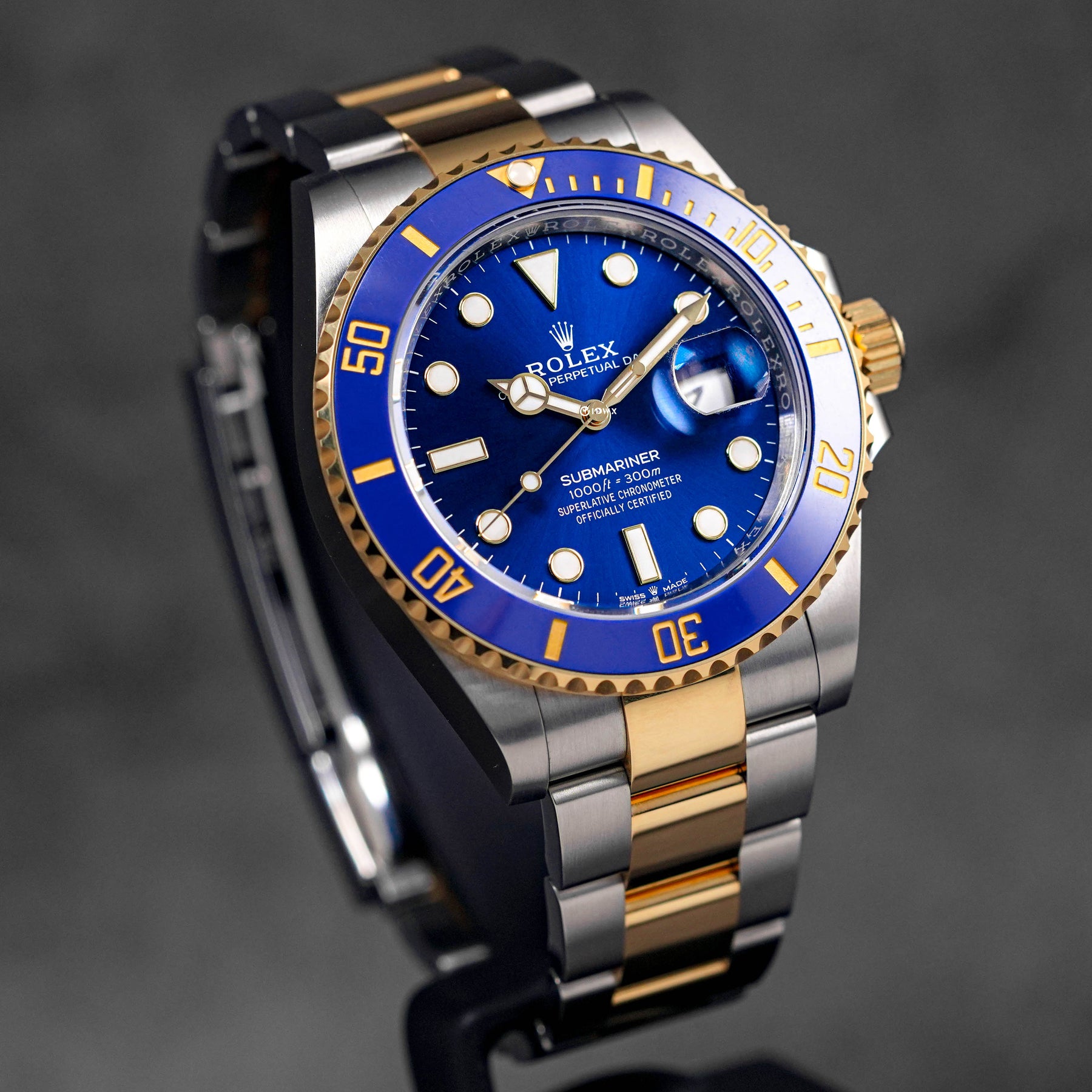 Rolex two discount tone blue dial