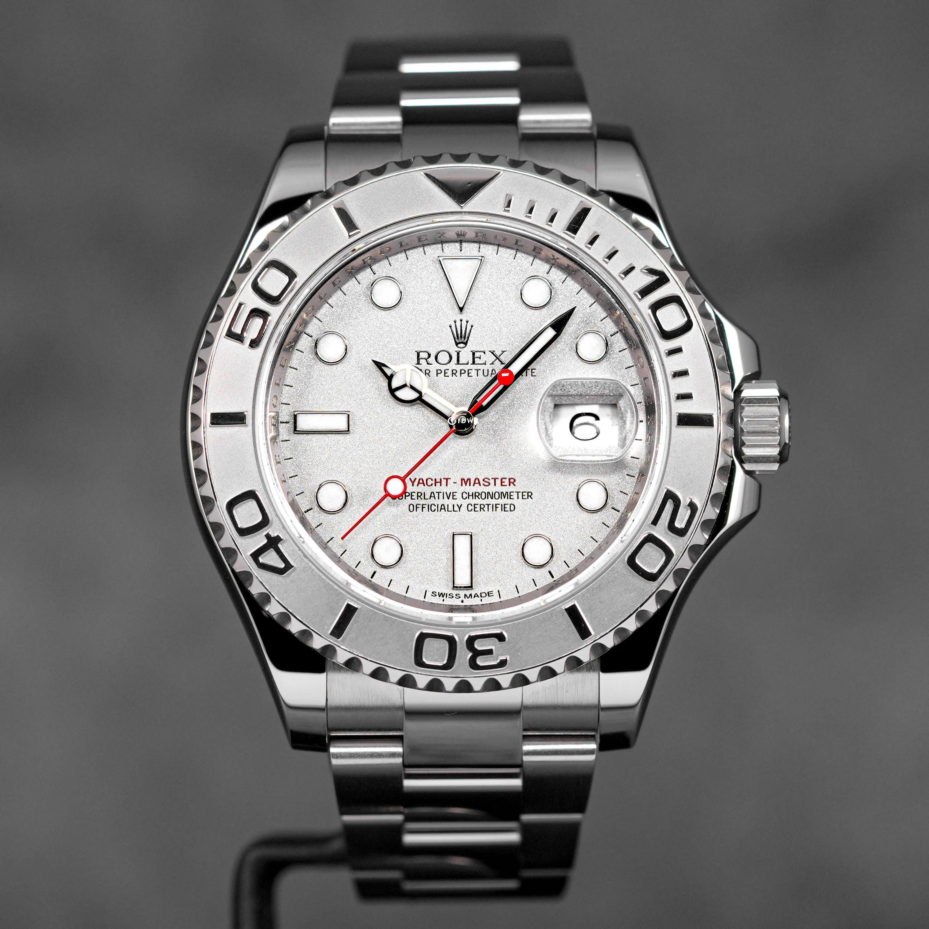 Silver rolex hotsell yacht master