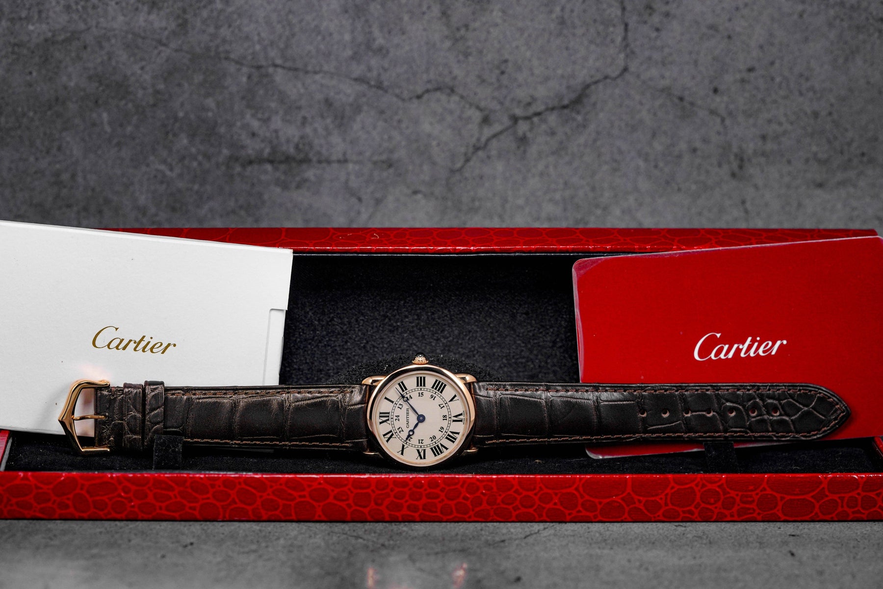 Ronde Louis Cartier Rosegold Silver