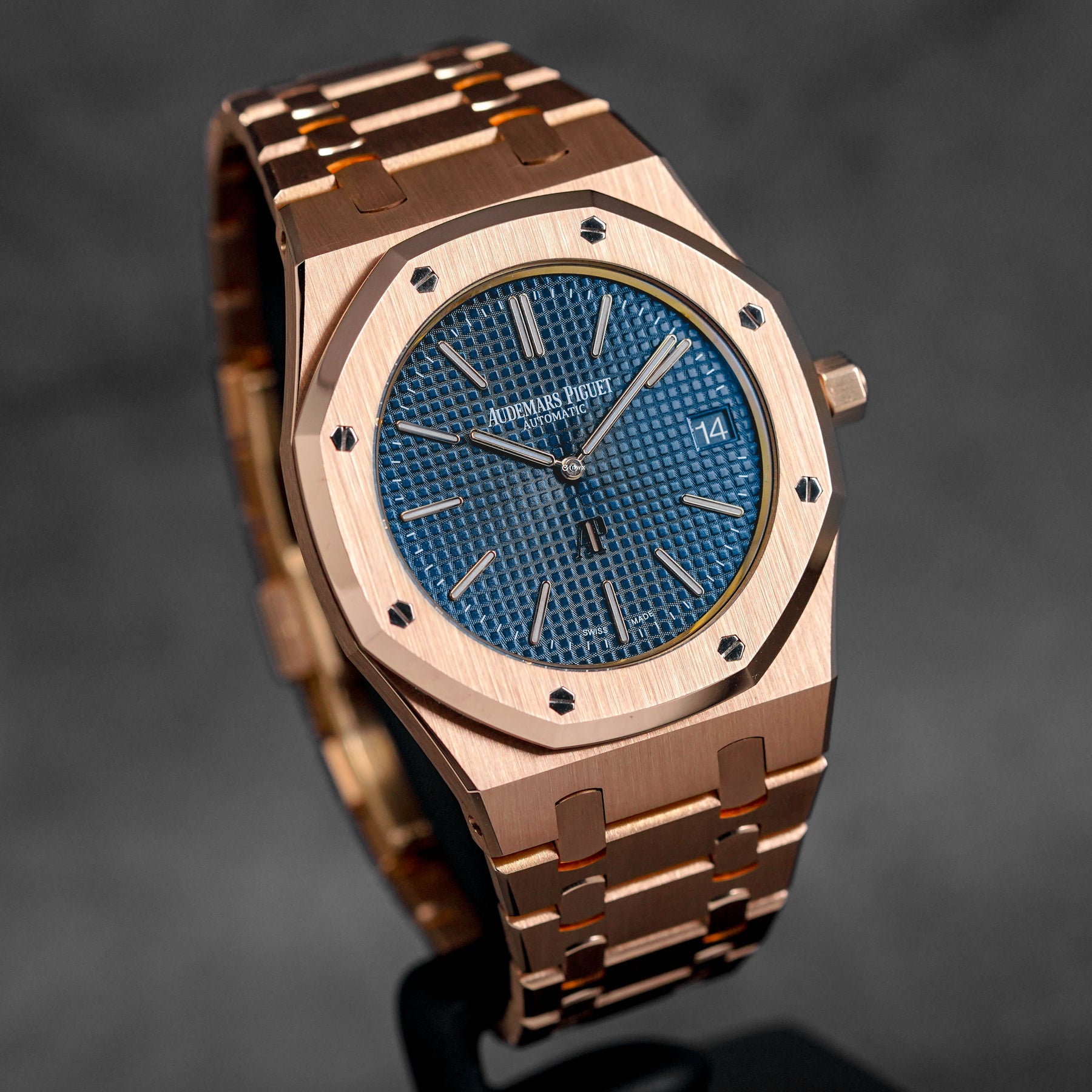 Royal Oak 15202 Rosegold Blue