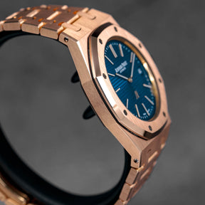 Royal Oak 15202 Rosegold Blue