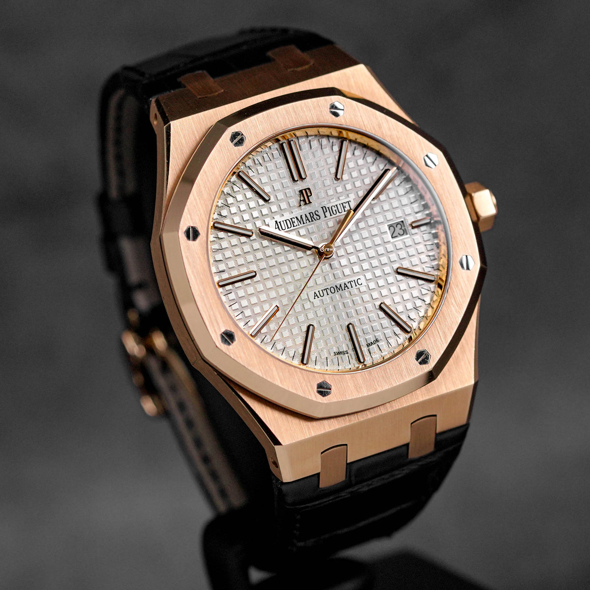 Royal Oak 15400 Rosegold Silver