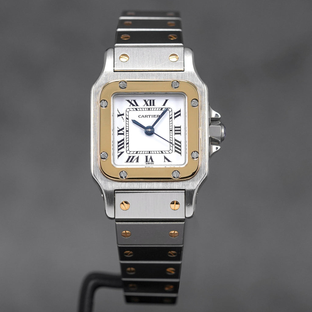 CARTIER SANTOS GALBEE TWOTONE YELLOWGOLD WHITE DIAL UNDATED