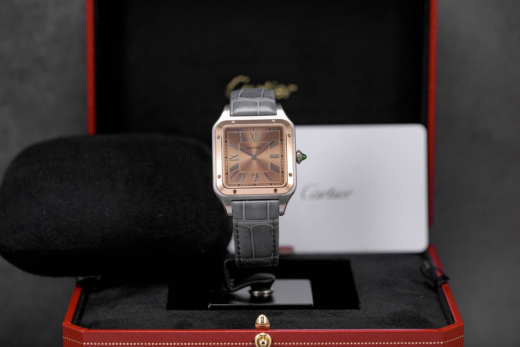 SANTOS DUMONT L TWOTONE ROSEGOLD SALMON DIAL CHINA SPECIAL EDITION 2023