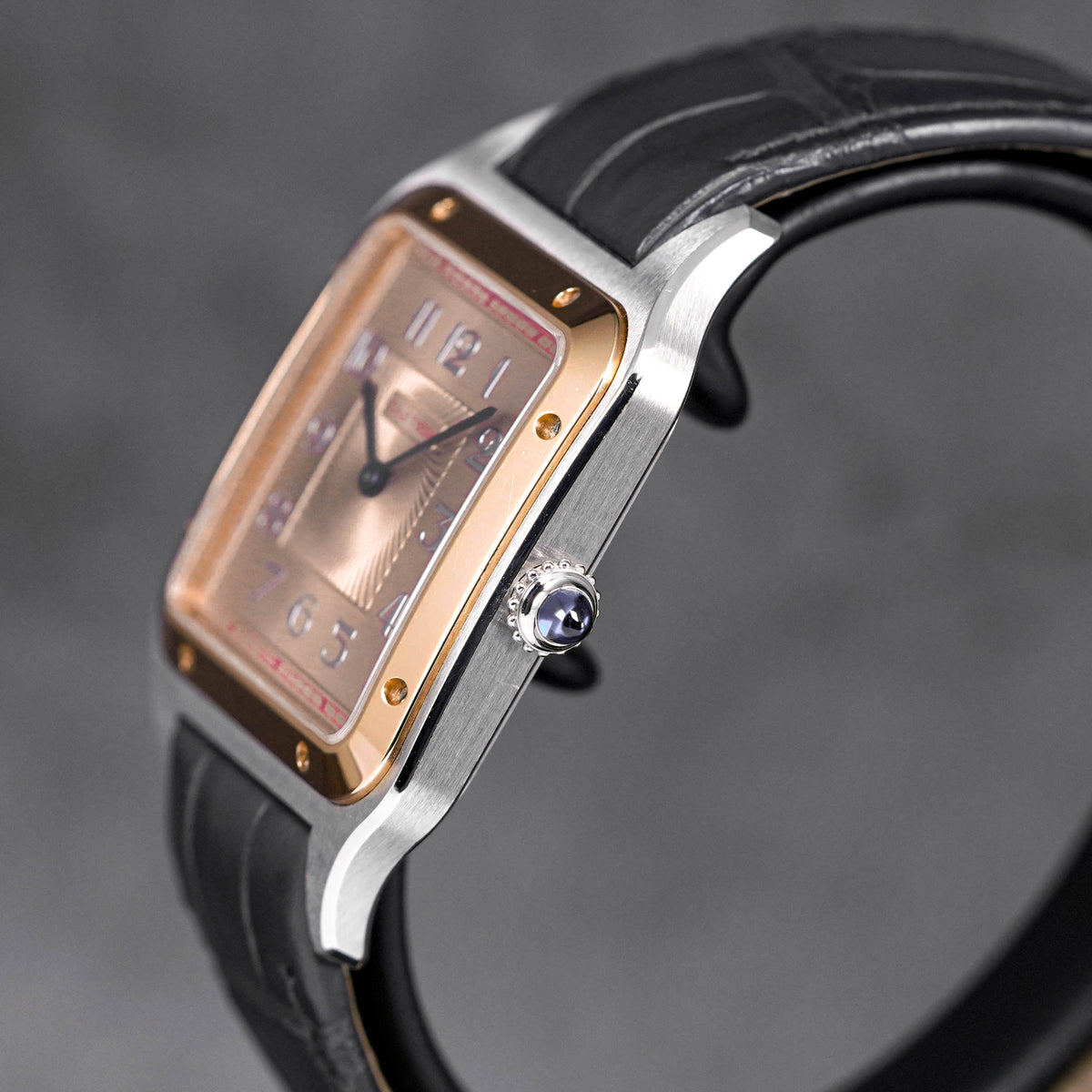 SANTOS DUMONT XL TWOTONE ROSEGOLD SALMON DIAL (2021)