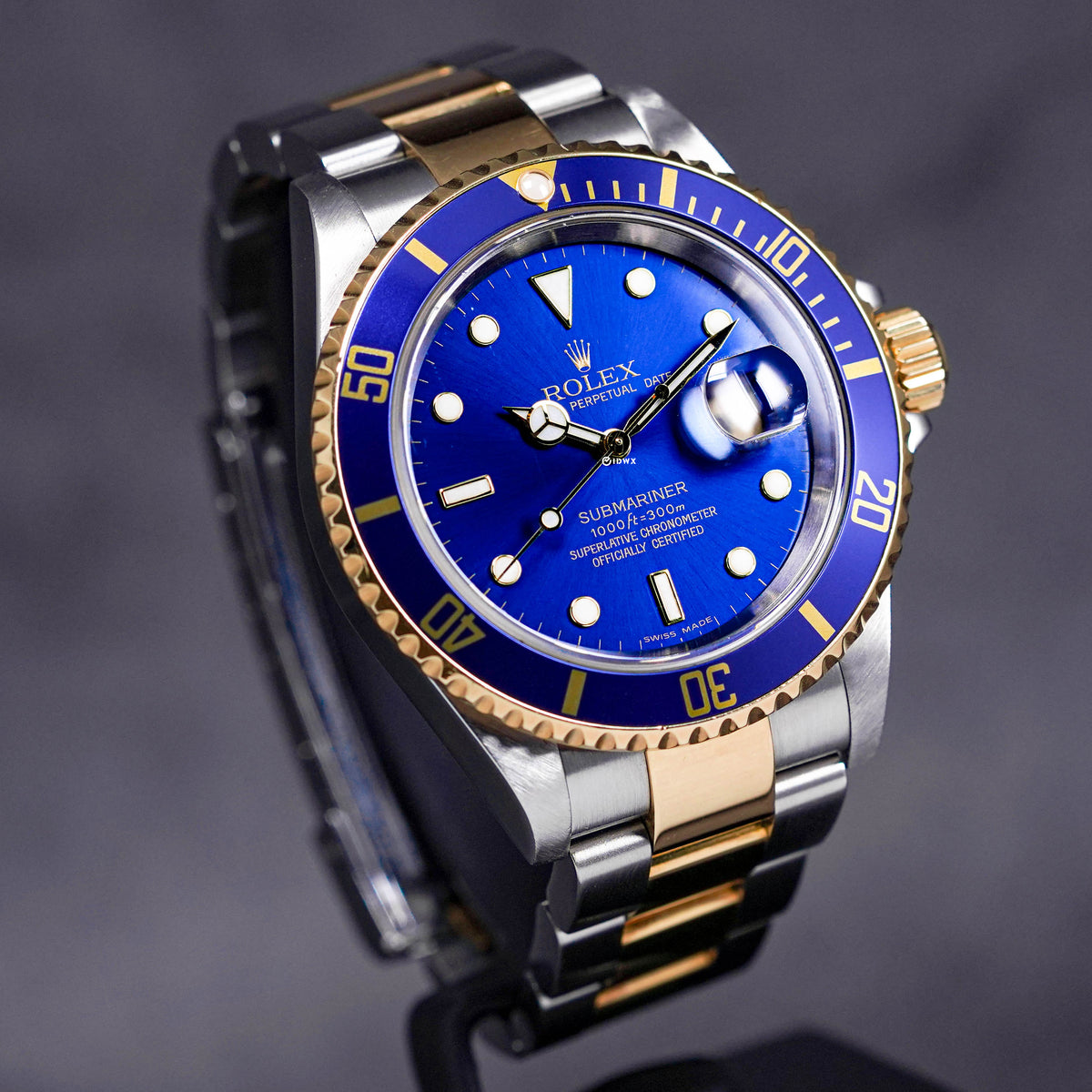 SUBMARINER DATE 40MM 16613 TWOTONE YELLOWGOLD 'BLUESY' (WATCH ONLY)
