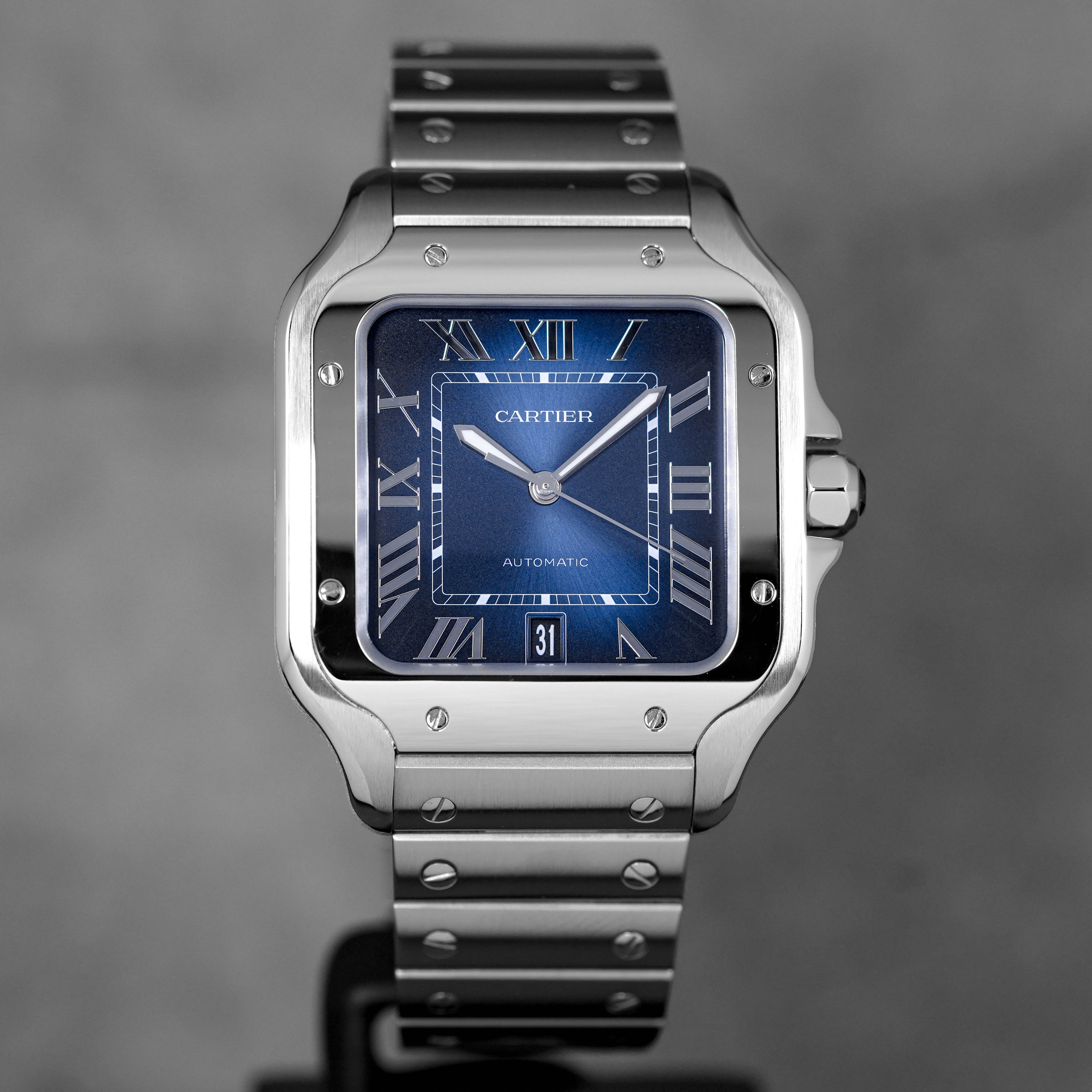 CARTIER SANTOS DE CARTIER L BLUE DIAL (2024) OMNILUXE