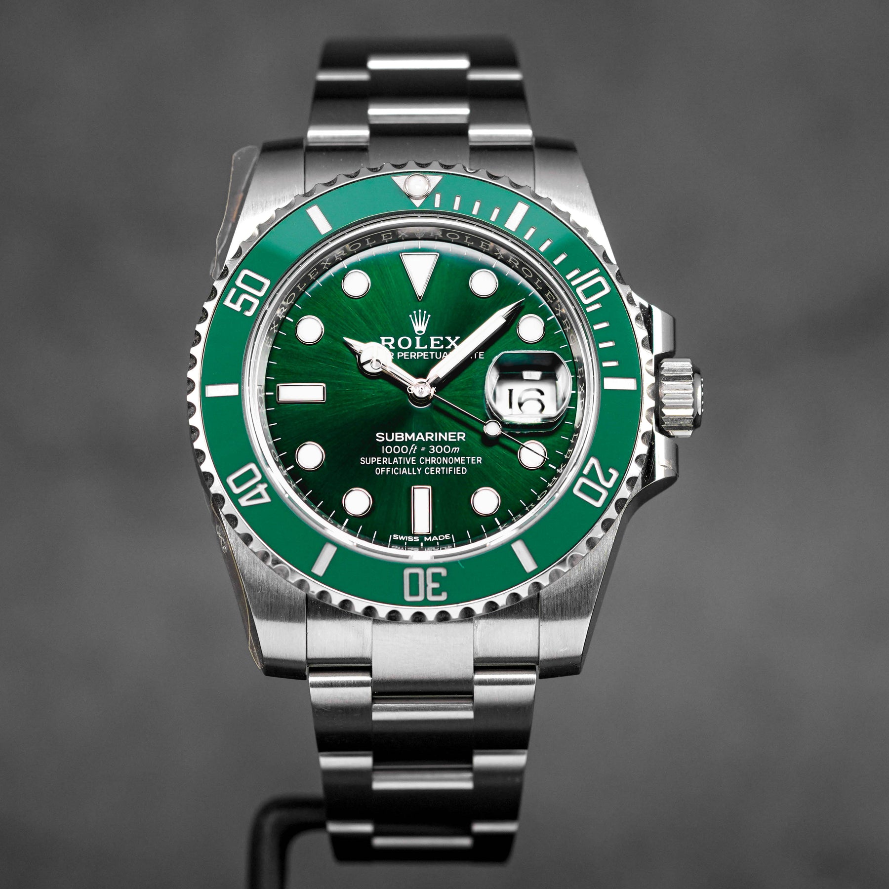 ROLEX SUBMARINER DATE 40MM HULK 2018 OMNILUXE