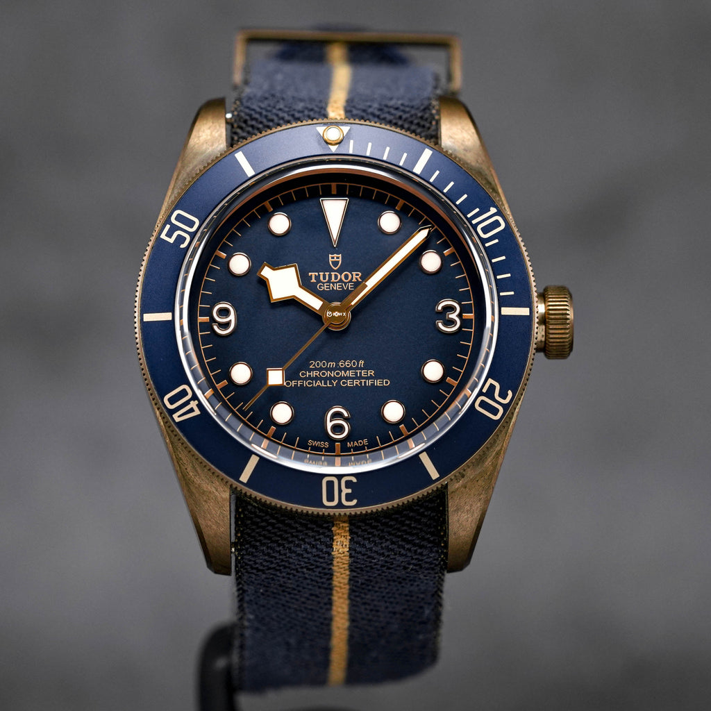 TUDOR BLACK BAY BRONZE 'BUCHERER BLUE EDITION' NATO STRAP (2018