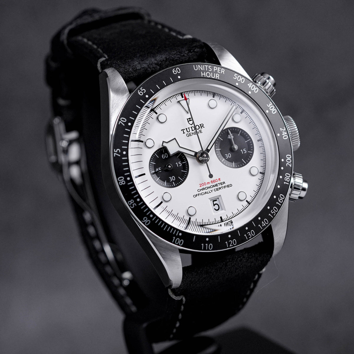 BLACKBAY CHRONO PANDA BLACK LEATHER STRAP (2022)