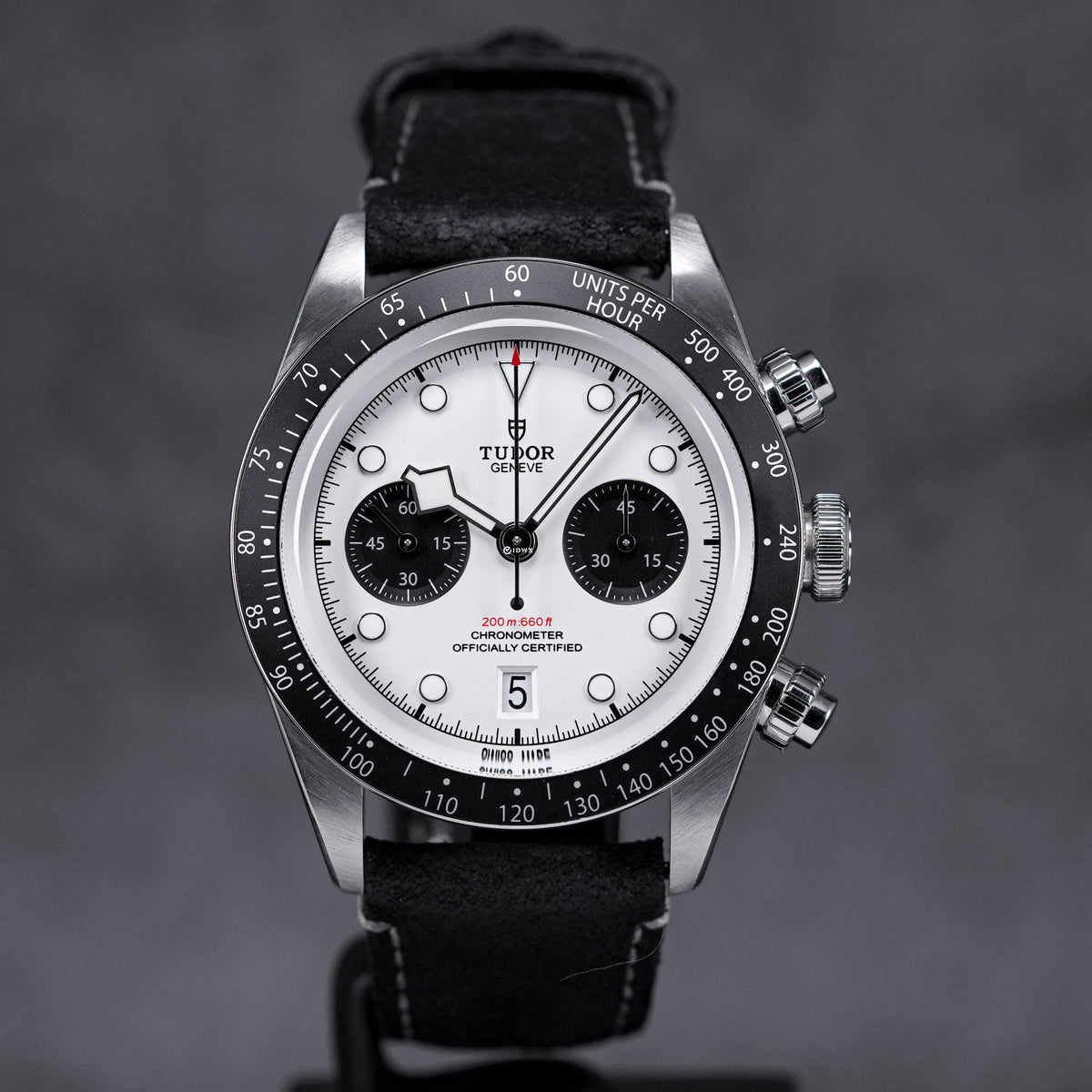 BLACKBAY CHRONO PANDA BLACK LEATHER STRAP (2022)