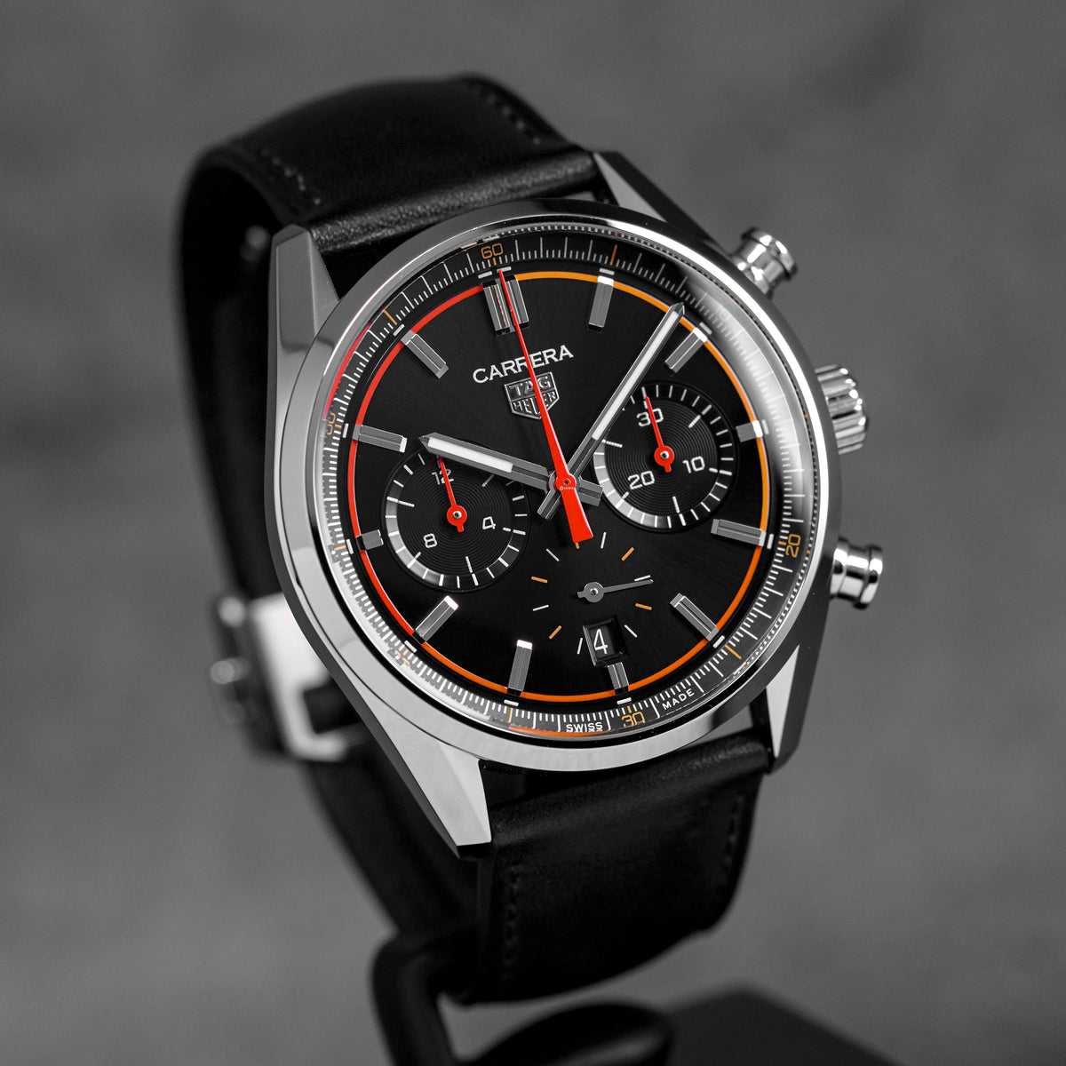 Harga Tag Heuer Carrera Chrono Black Orange