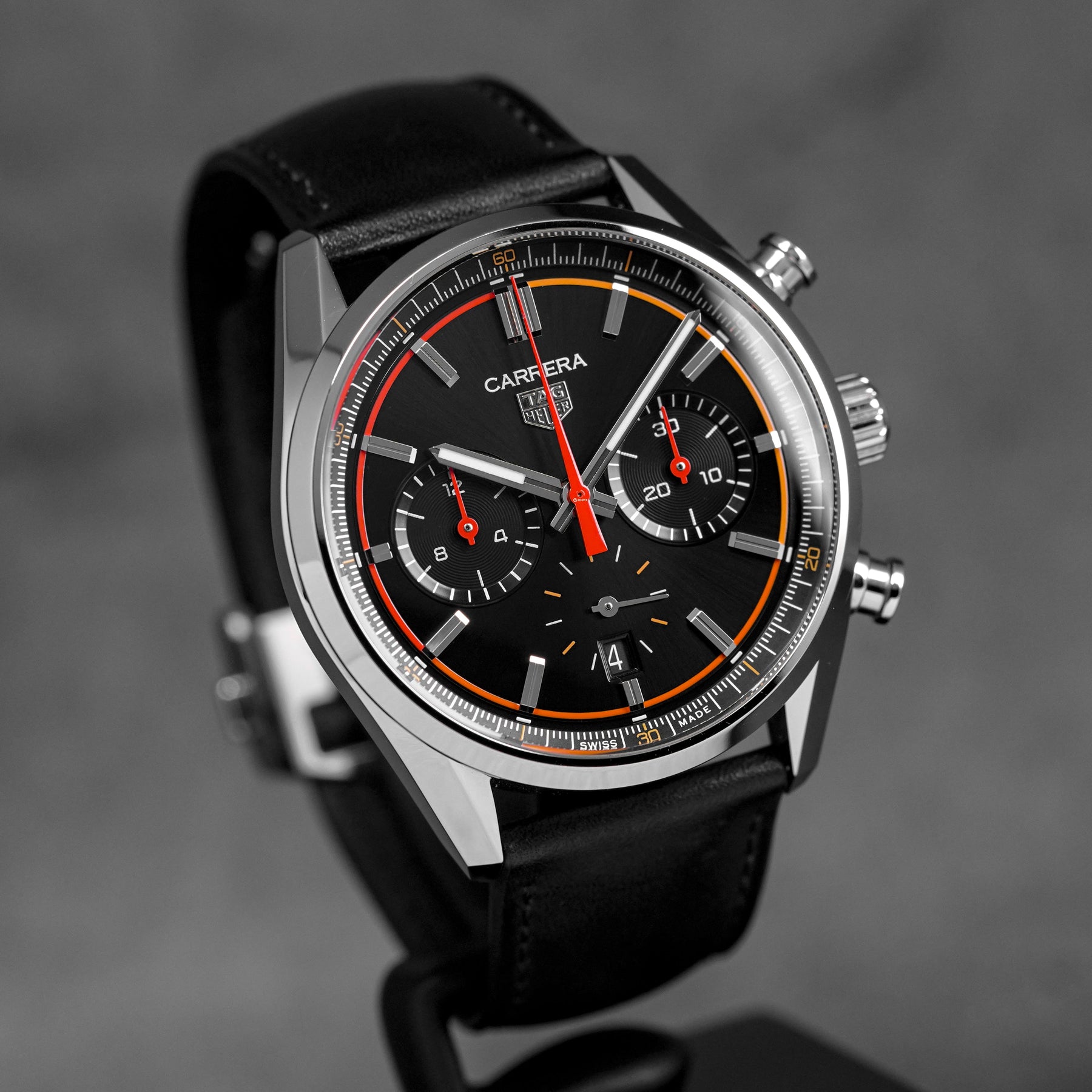 Harga Tag Heuer Carrera Chrono Black Orange