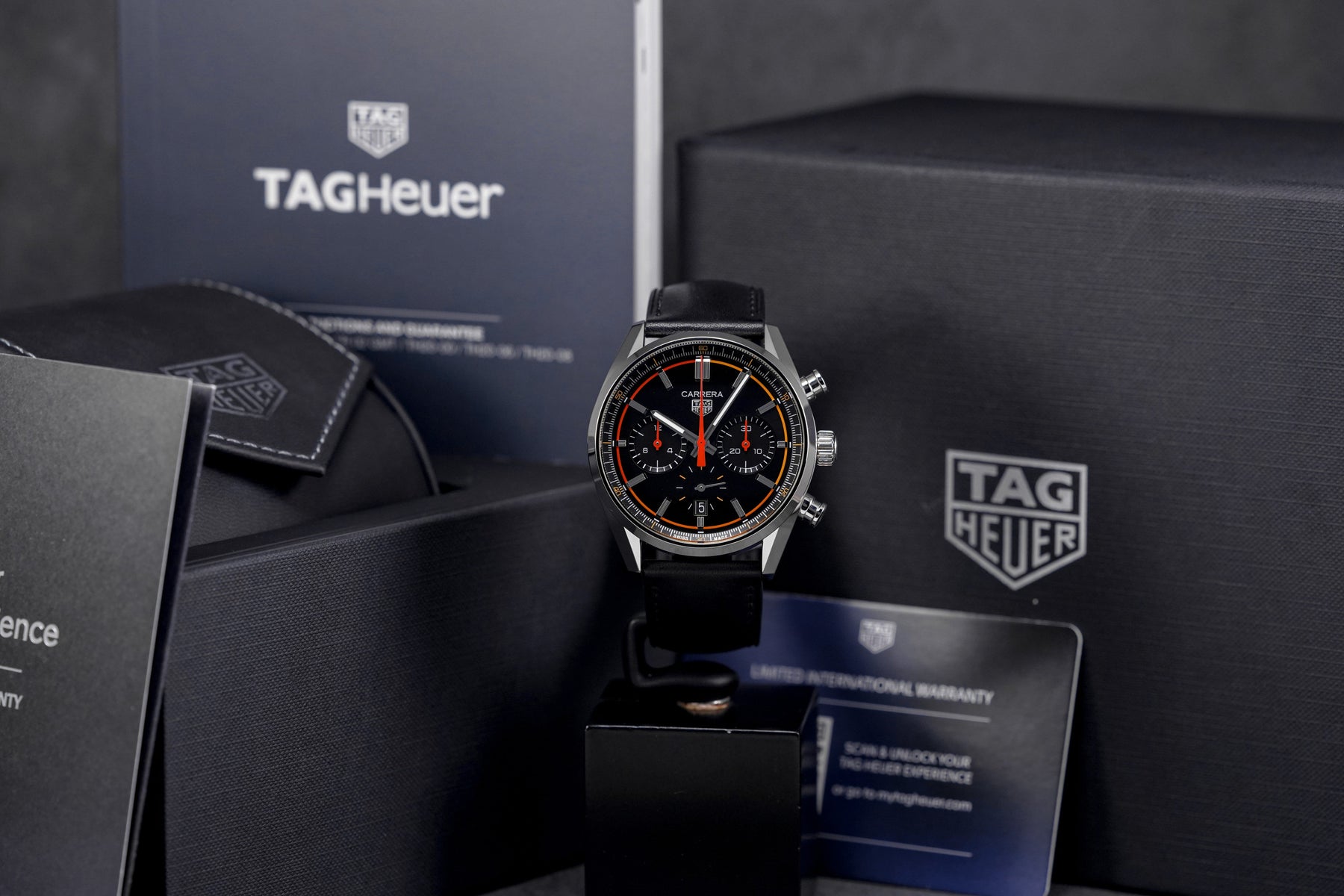 Harga Tag Heuer Carrera Chrono Black Orange