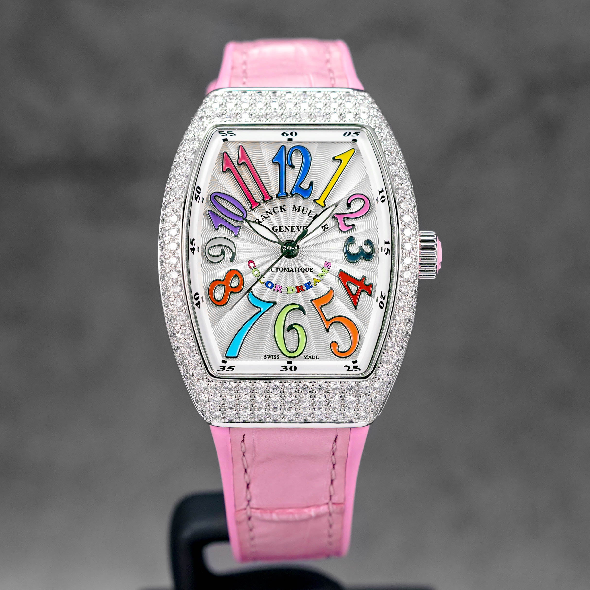 シャン様 【FRANCK MULLER】フレーバープレート22cm pink FRANCK MULLER V32 COLOR OF DREAMS PINK FACTORY DIAMOND (2024