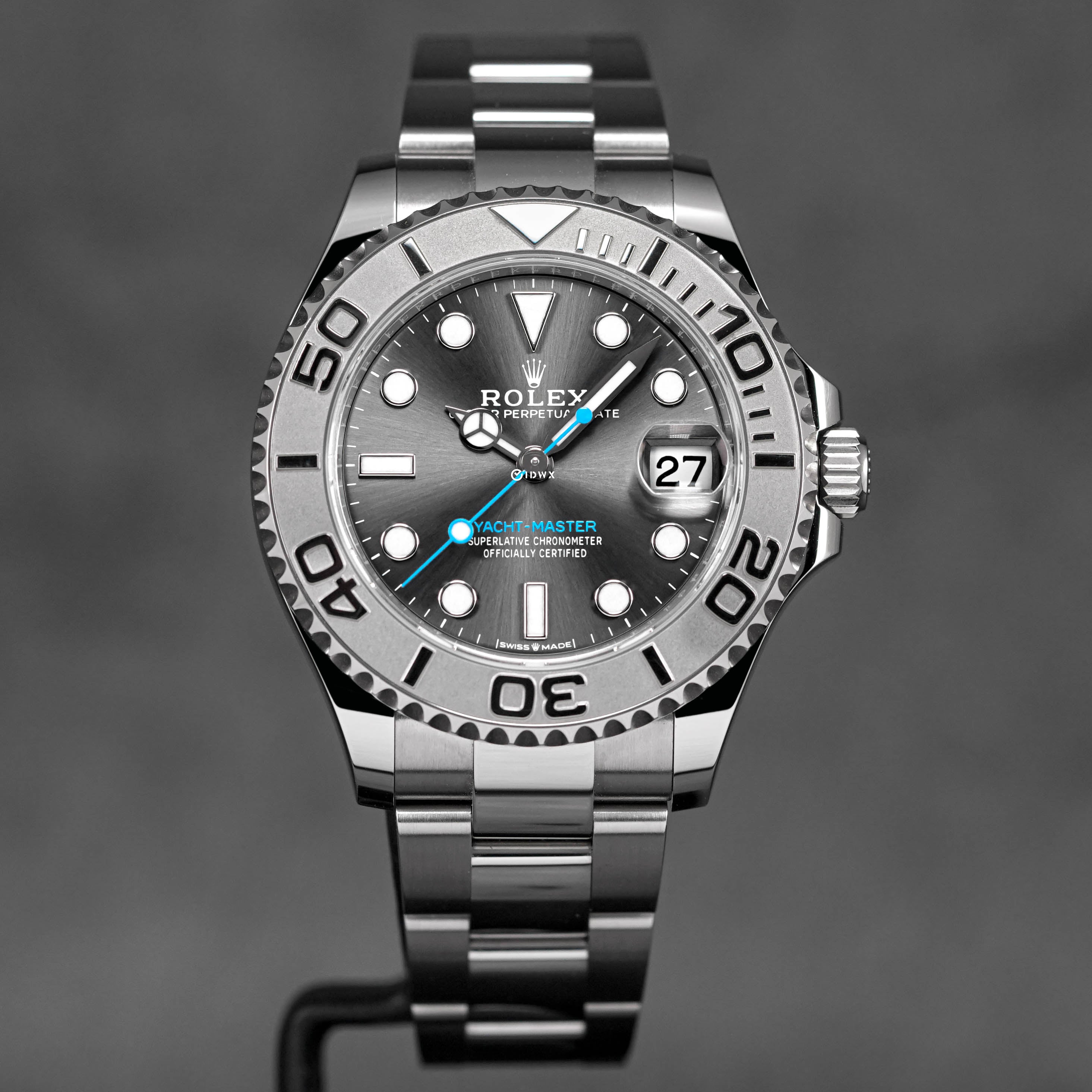ROLEX YACHT-MASTER 37MM PLATINUM RHODIUM DIAL (2023) OMNILUXE