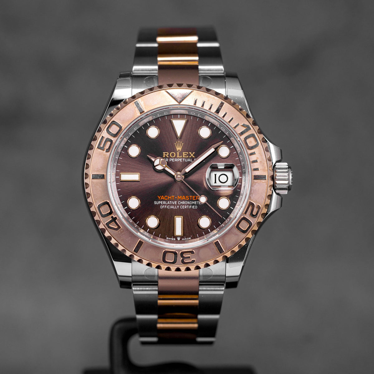 YACHT-MASTER 40MM TWOTONE ROSEGOLD CHOCO DIAL (2024)