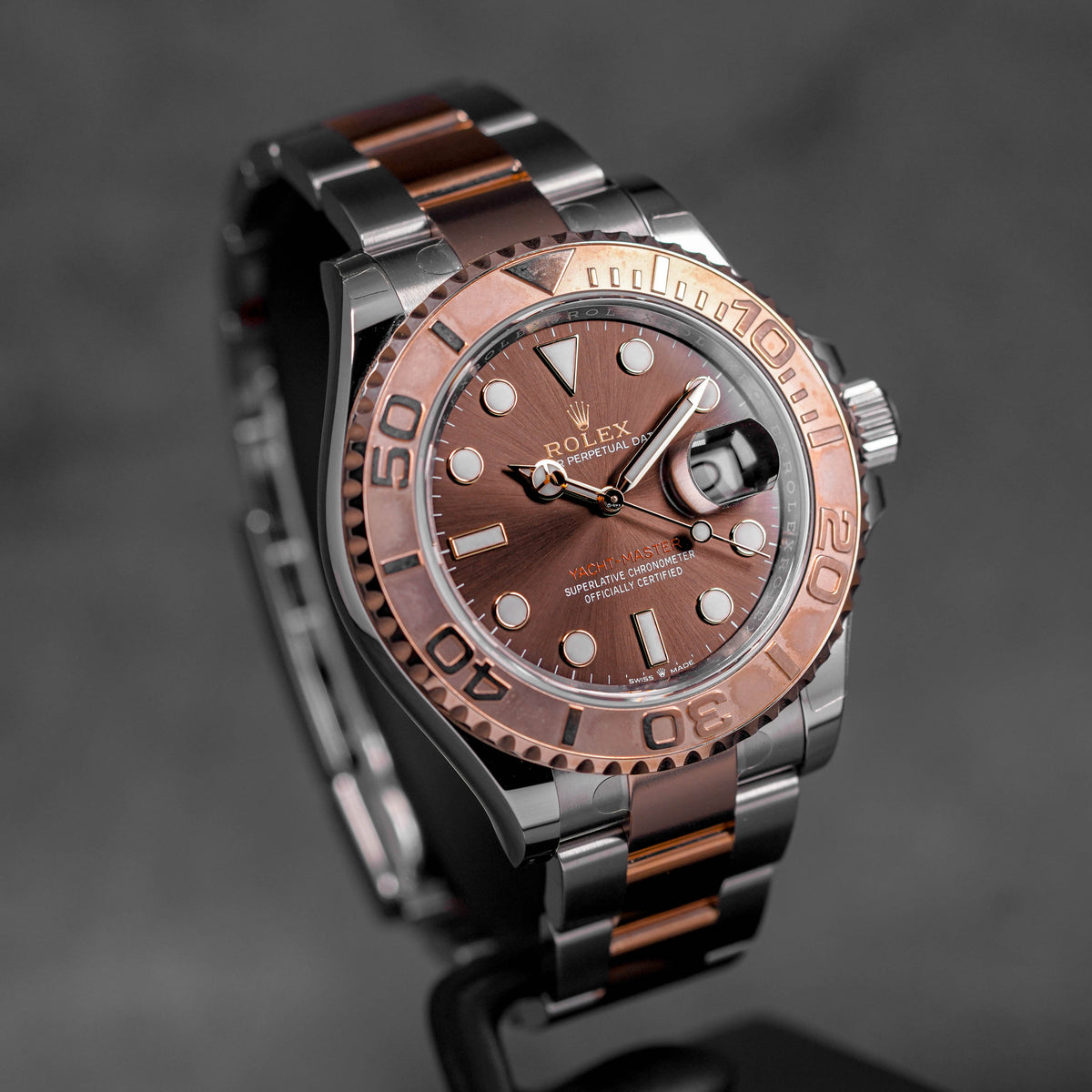 YACHT-MASTER 40MM TWOTONE ROSEGOLD CHOCO DIAL (2024)
