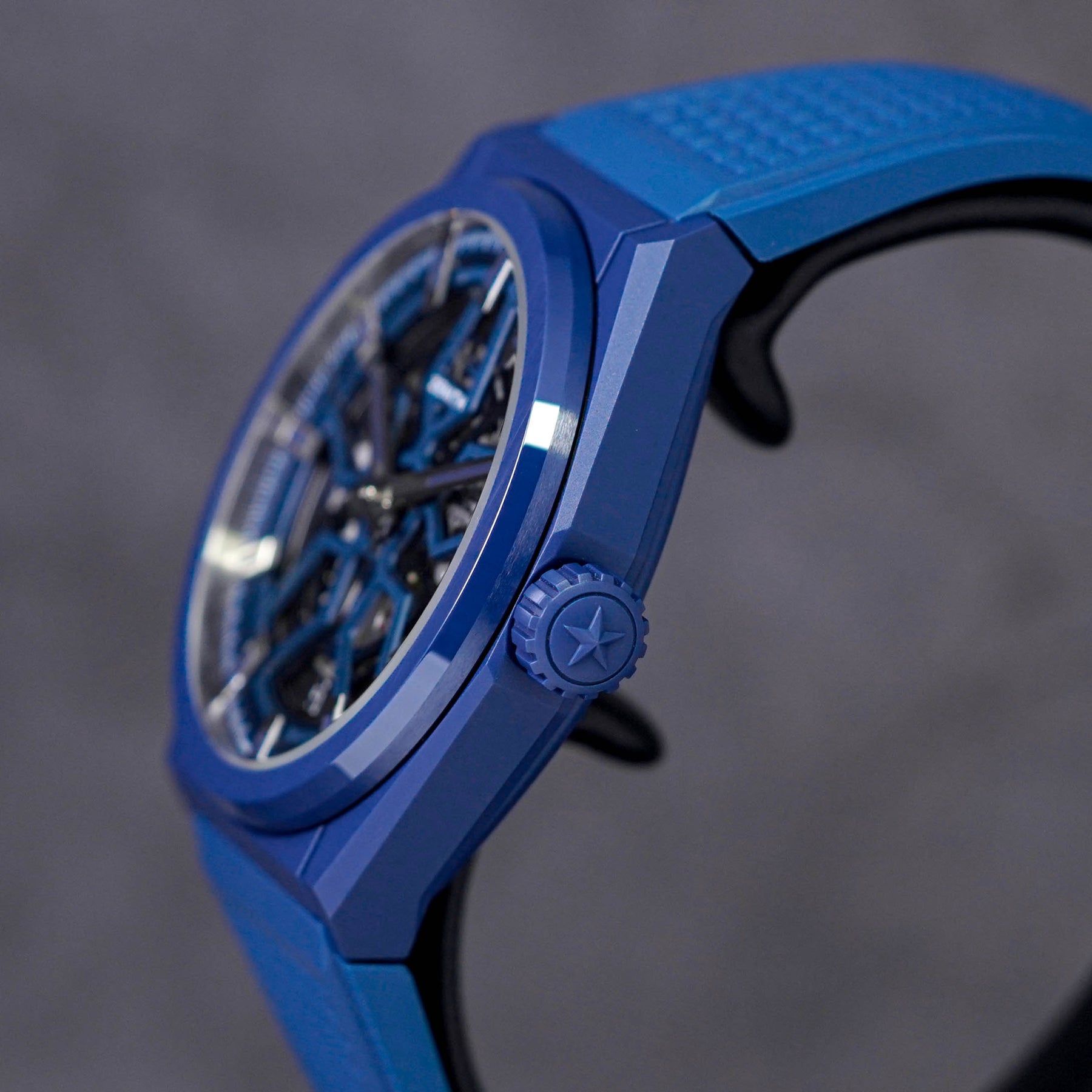 DEFY CLASSIC 41MM BLUE CERAMIC SKELETON DIAL (2019)