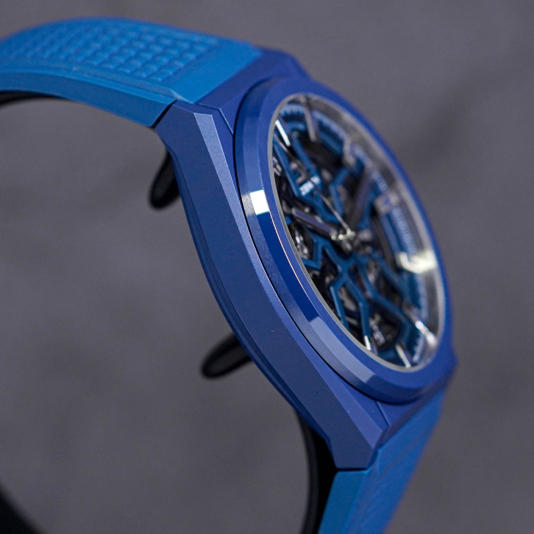 DEFY CLASSIC 41MM BLUE CERAMIC SKELETON DIAL (2019)