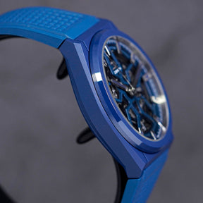 DEFY CLASSIC 41MM BLUE CERAMIC SKELETON DIAL (2019)