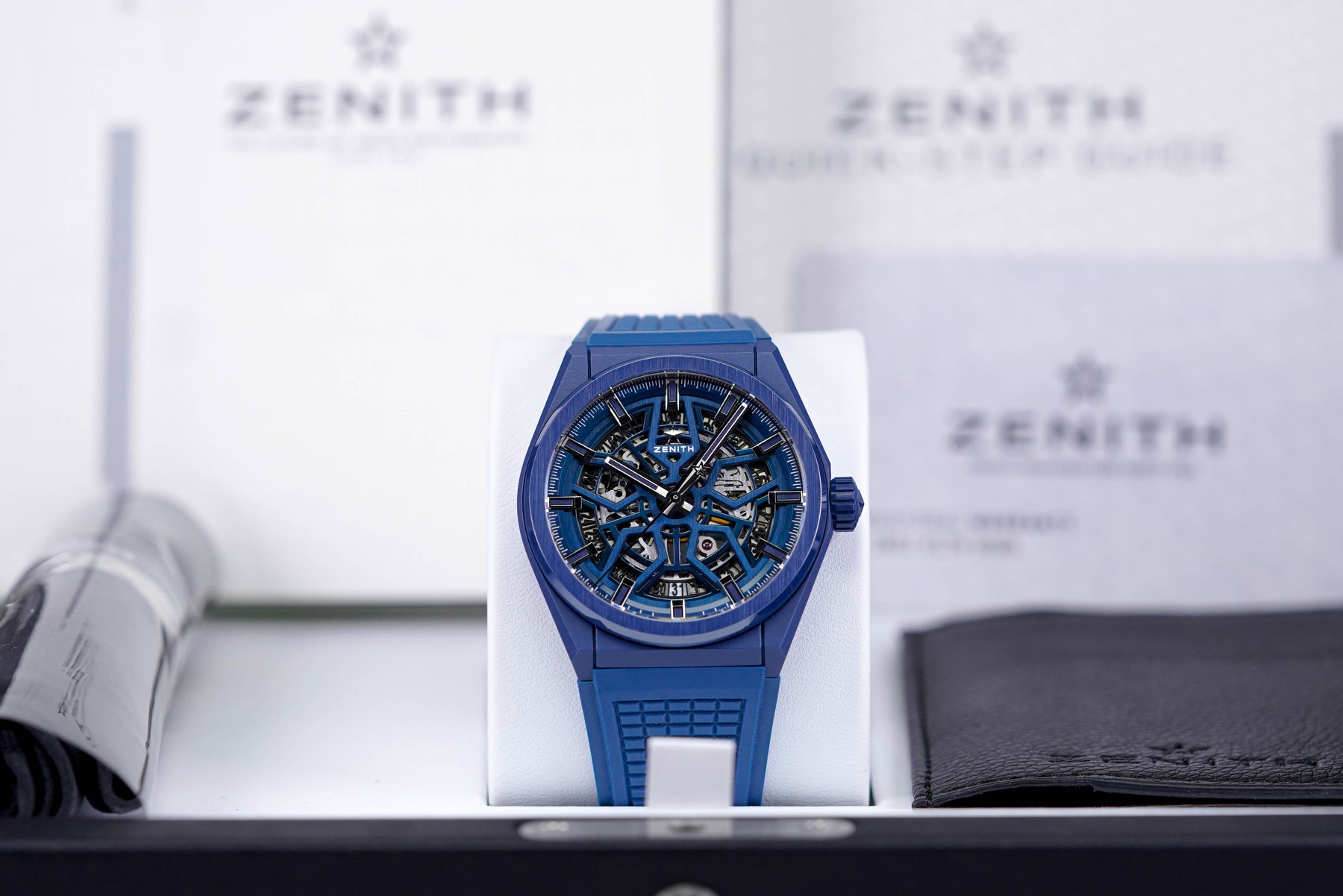 DEFY CLASSIC 41MM BLUE CERAMIC SKELETON DIAL (2019)