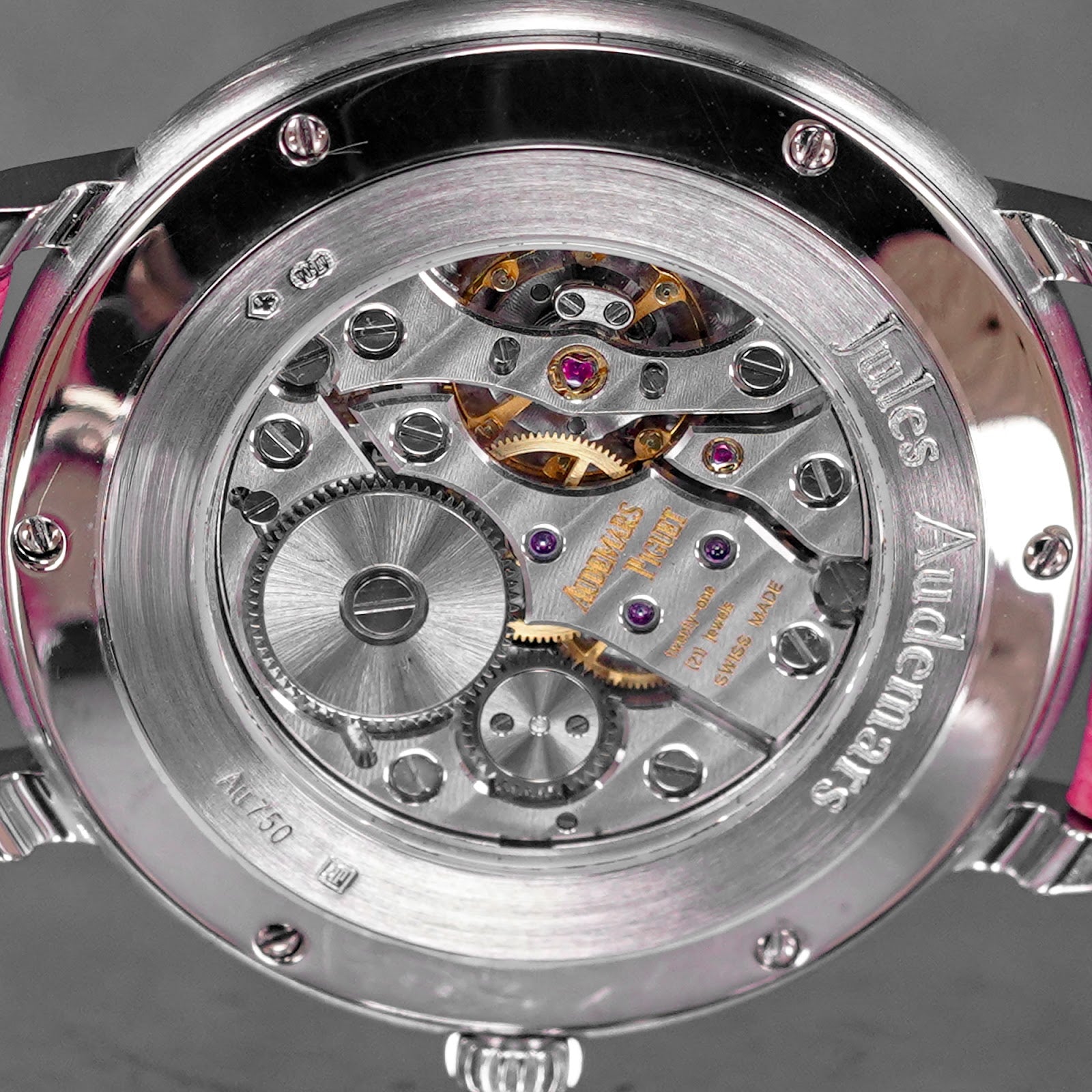 JULES AUDEMARS 36MM WHITEGOLD SMALL SECONDS SILVER DIAMOND DIAL DIAMOND BEZEL (WATCH ONLY)