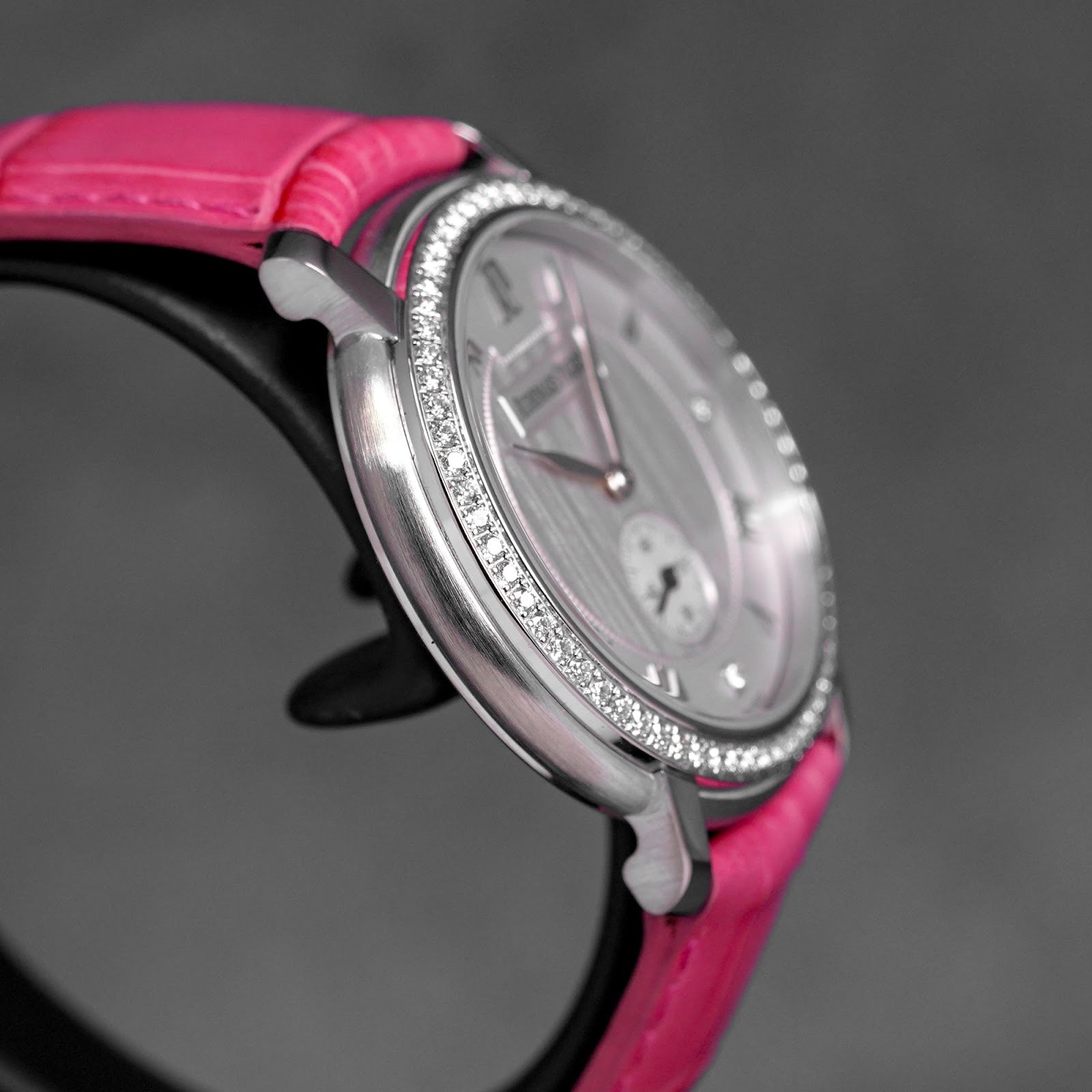 JULES AUDEMARS 36MM WHITEGOLD SMALL SECONDS SILVER DIAMOND DIAL DIAMOND BEZEL (WATCH ONLY)