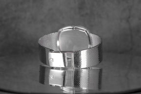 TONNEAU WHITEGOLD BLACK DIAL DIAMOND BEZEL (WATCH ONLY)