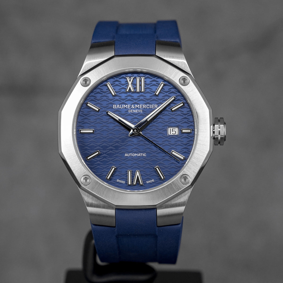 harga baume mercier riviera 10619 blue rubber