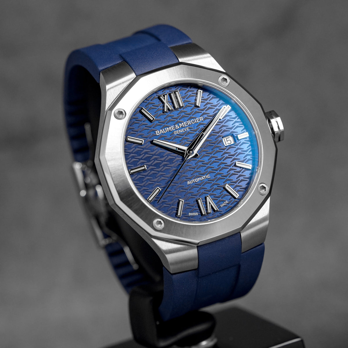 harga baume mercier riviera 10619 blue rubber