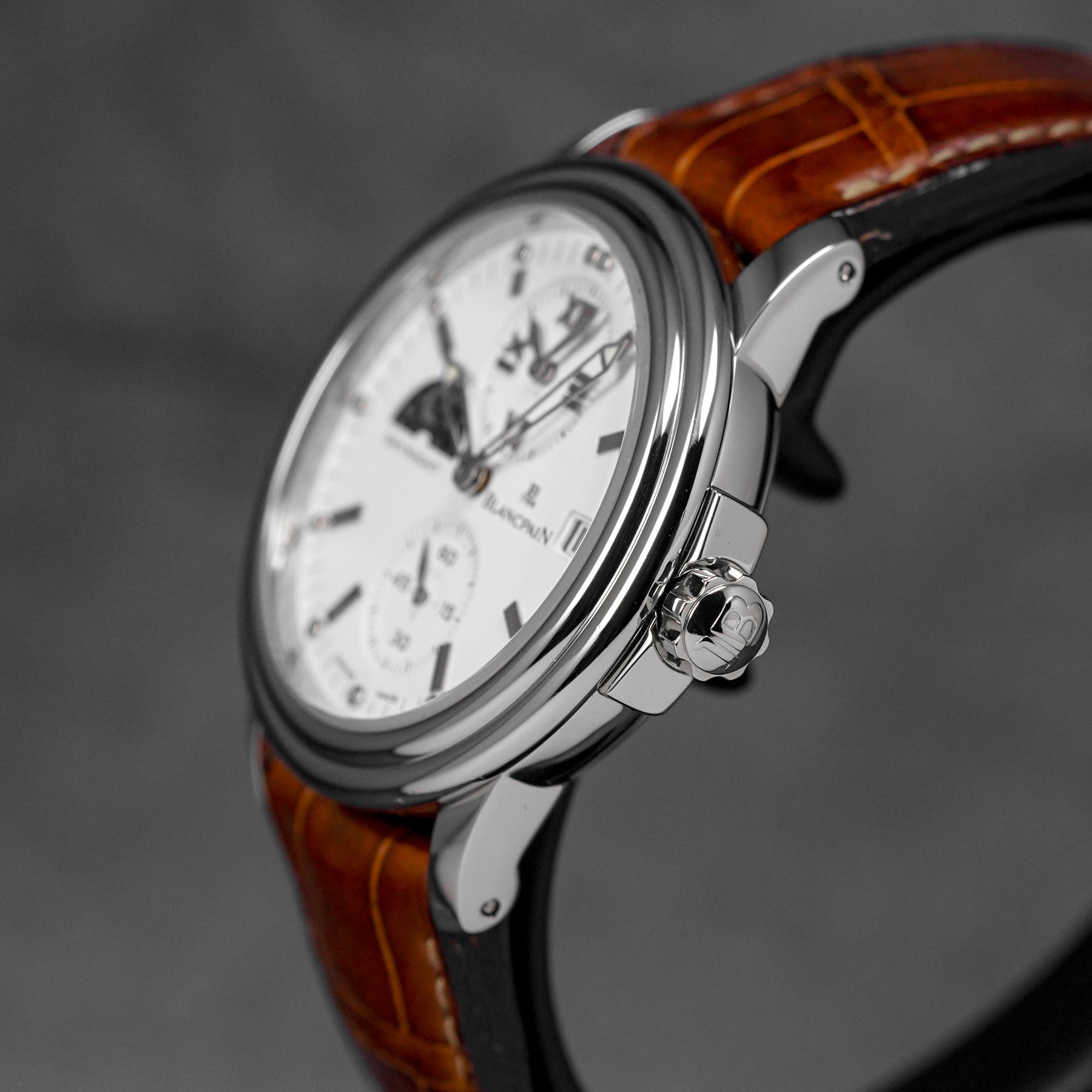 LEMAN DUAL TIME WHITE DIAL (WATCH ONLY)