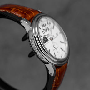 LEMAN DUAL TIME WHITE DIAL (WATCH ONLY)