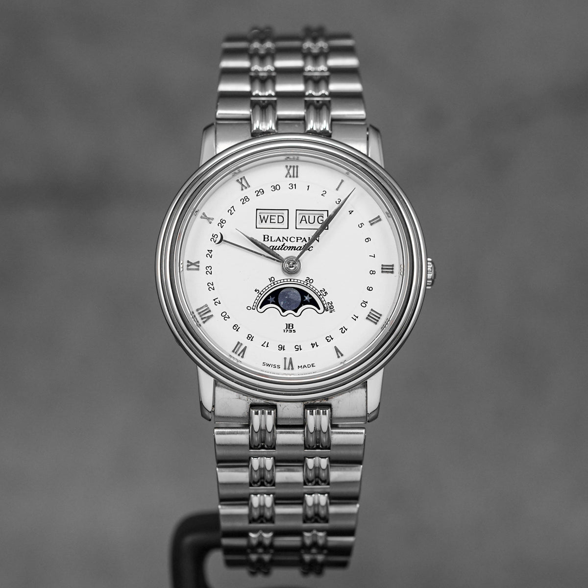 VILLERET COMPLETE CALENDAR MOONPHASE WHITE DIAL (2021)