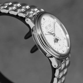 VILLERET COMPLETE CALENDAR MOONPHASE WHITE DIAL (2021)