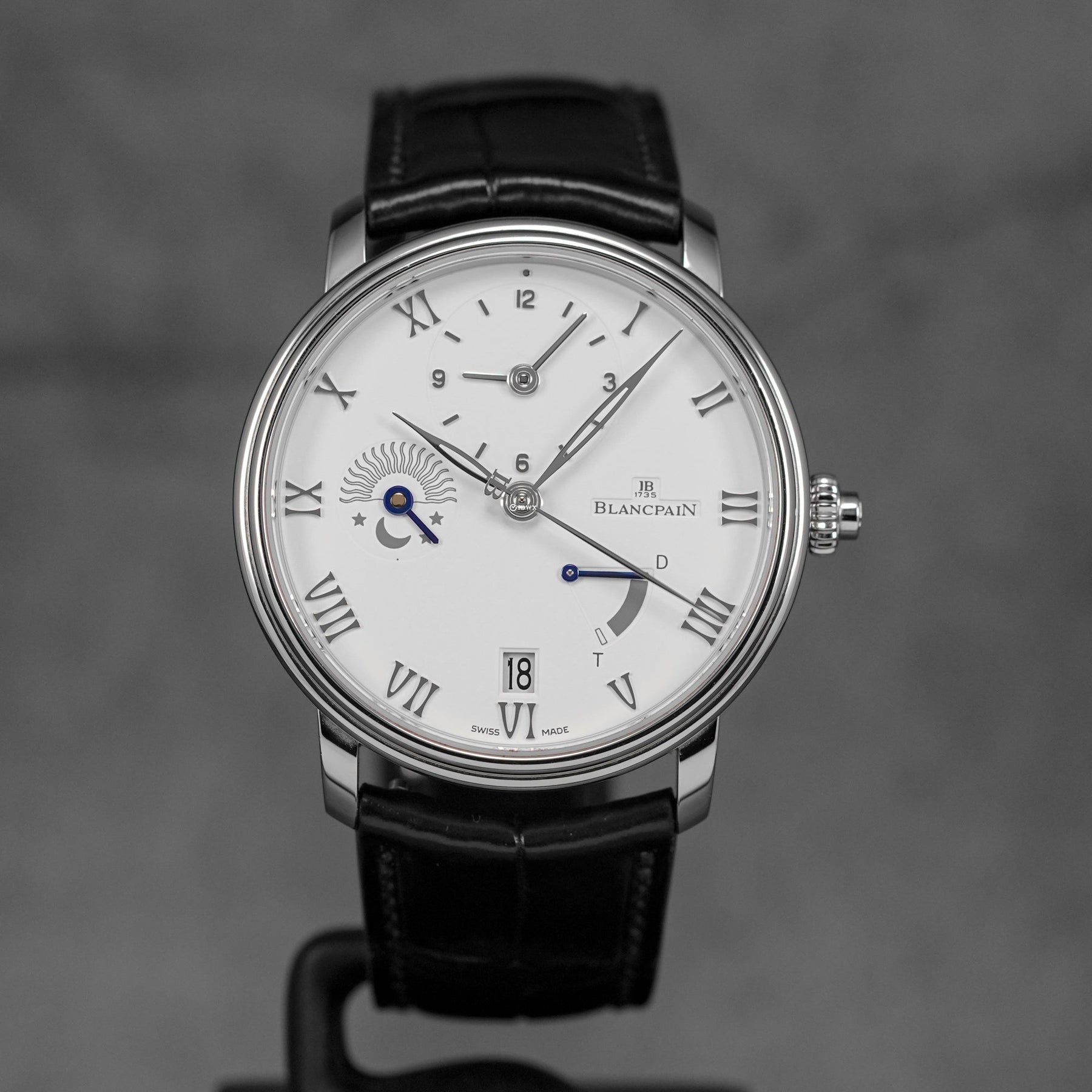 VILLERET DEMI-FUSEAU HORAIRE WHITE DIAL (WATCH ONLY)