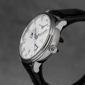 VILLERET DEMI-FUSEAU HORAIRE WHITE DIAL (WATCH ONLY)