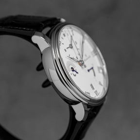 VILLERET DEMI-FUSEAU HORAIRE WHITE DIAL (WATCH ONLY)