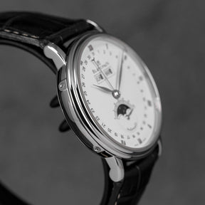 VILLERET QUANTIEME COMPLET MOONPHASE WHITE DIAL (2008)