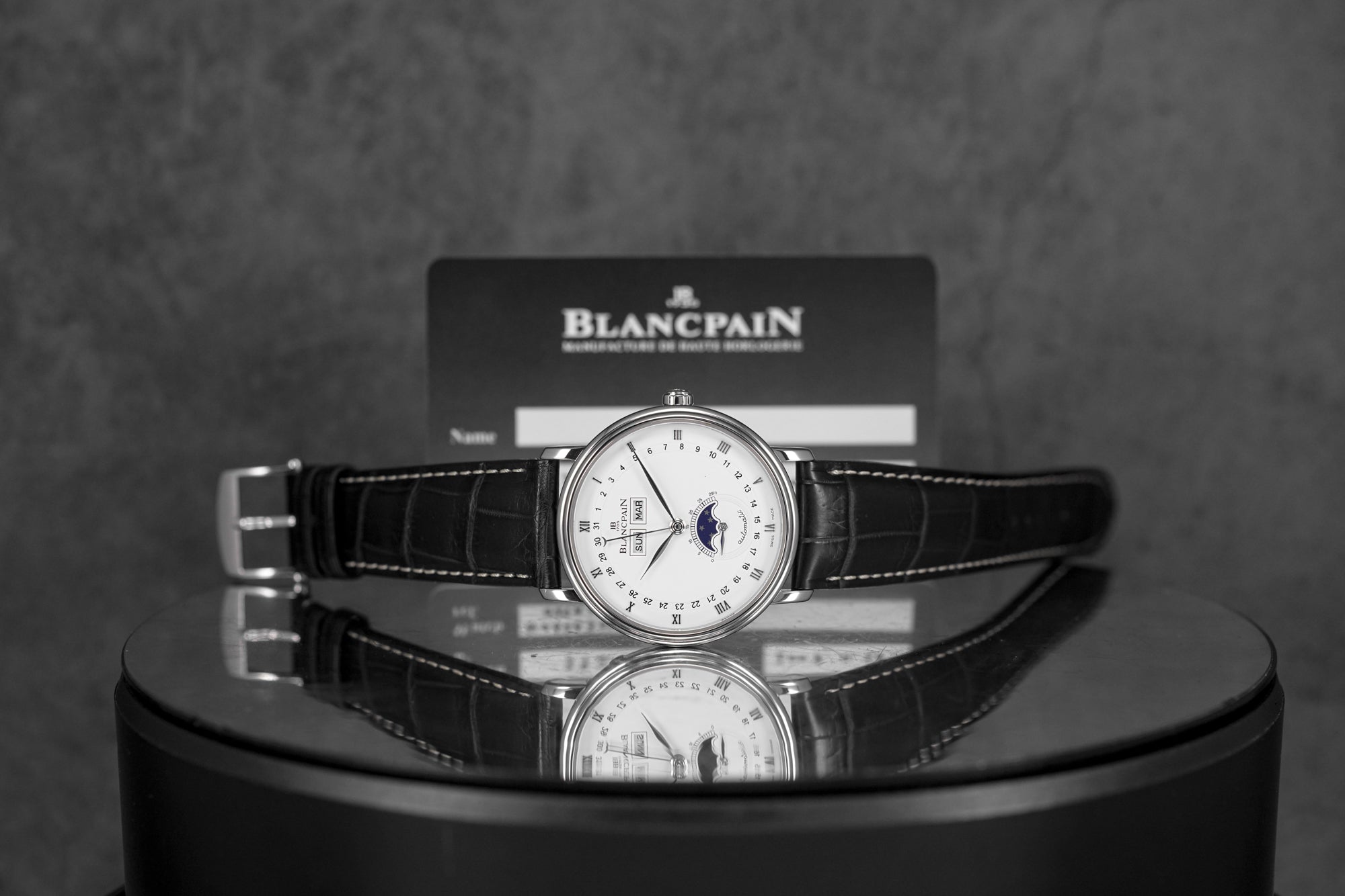 VILLERET QUANTIEME COMPLET MOONPHASE WHITE DIAL (2008)