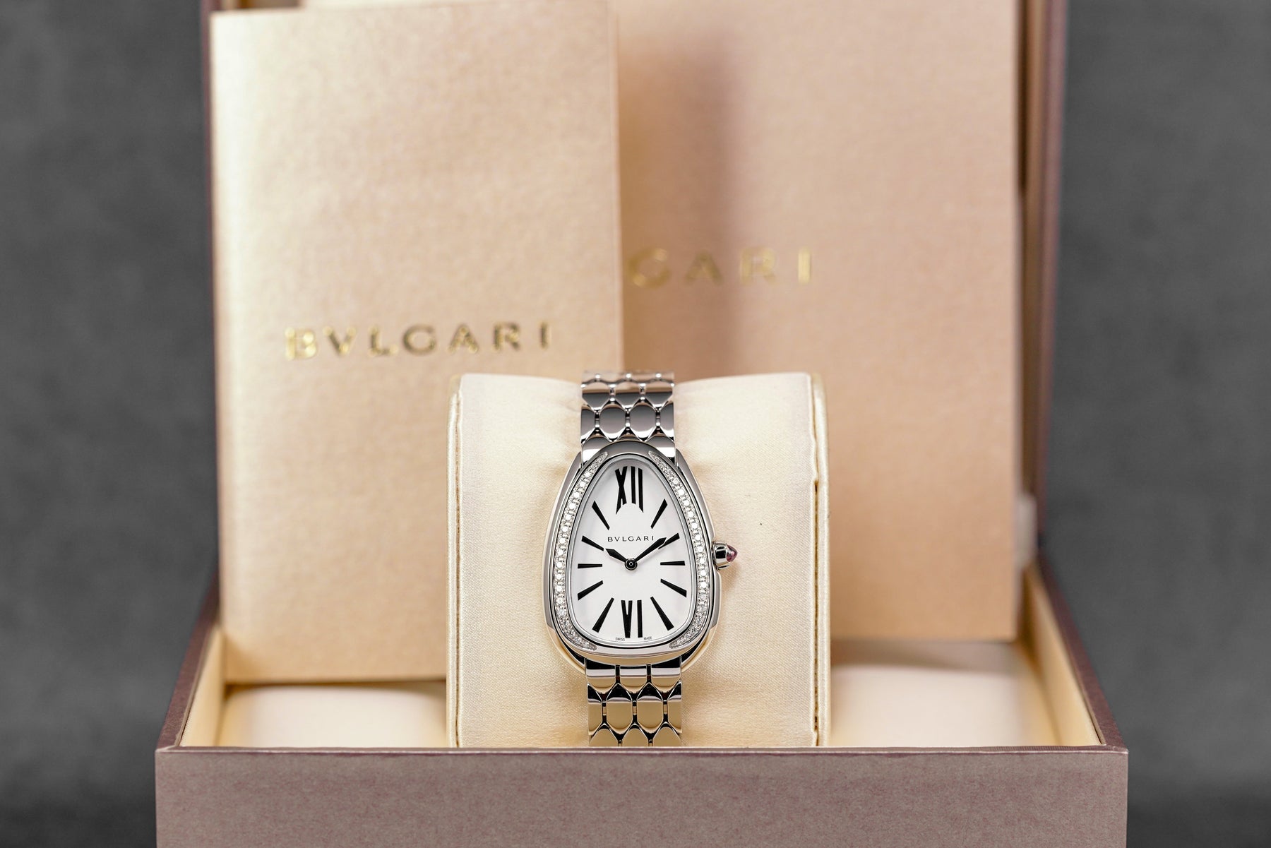 harga blvgari serpenti sedutori silver diamond